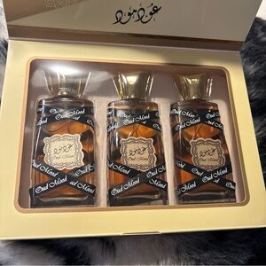 Lattafa Oud Mood Eau de Parfum Long Lasting Sweet Oriental Fragrance 50ml x3